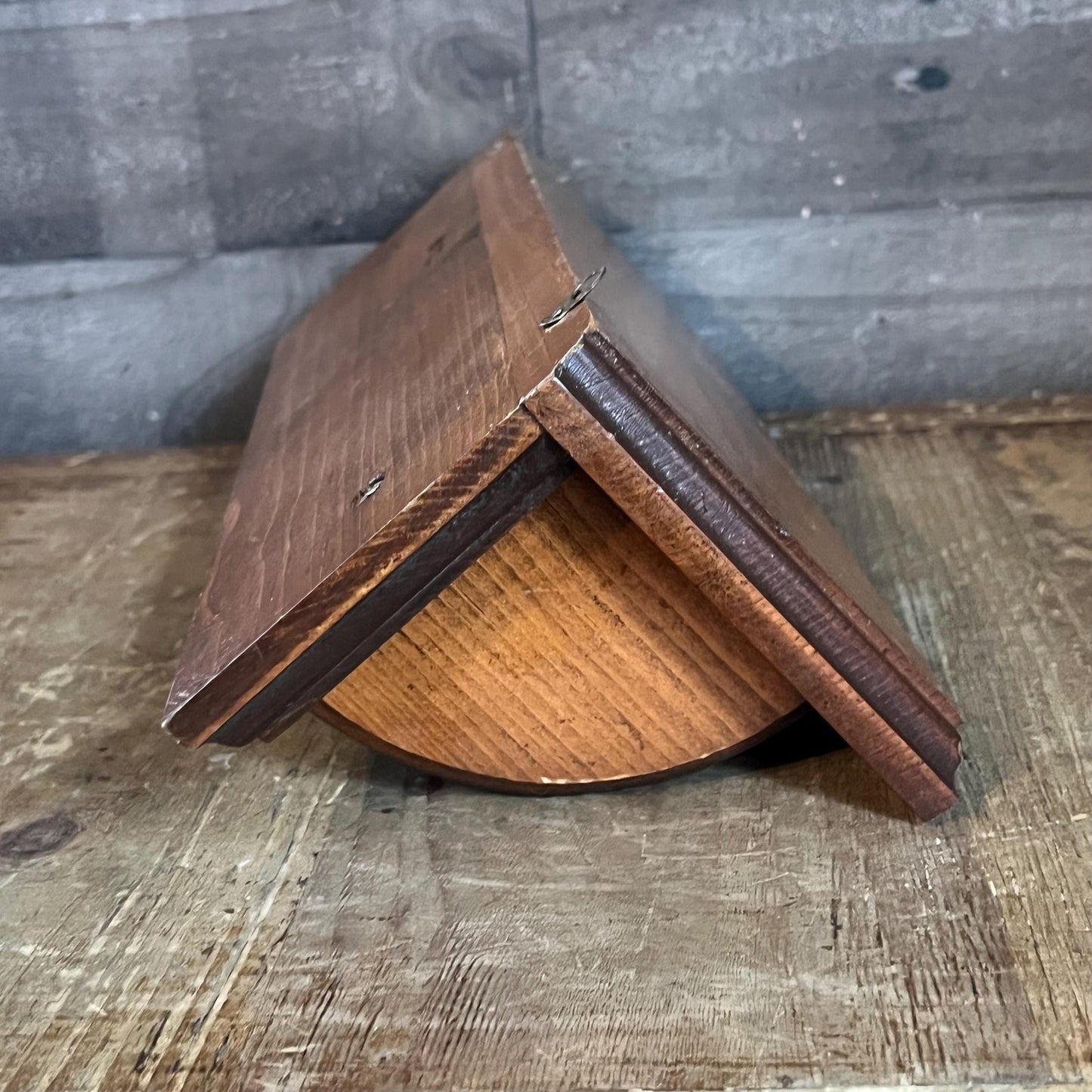 Vintage Wooden 3 Peg Wall Hanging Shelf
