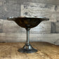 Vintage International Silverplated Long Stem Pedestal Compote Shallow Bowl