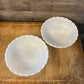 Vintage Anchor Hocking Milk Glass Bubble Bowls - Pair