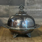Vintage Wilcox Silverplated Small Dome Server - Butter Server - Cheese Ball Server