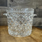 Vintage Crystal Glass Ice Bucket