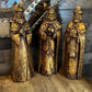 Vintage Gold Tone Large Nativity Set