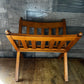 Vintage Ethan Allen Wooden Slat Magazine Rack - Blanket Holder - Book Holder - Towel Holder