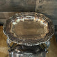 Silverplated Old English Reproduction Oval Lidded Serving Dish Warming Chafing Dish