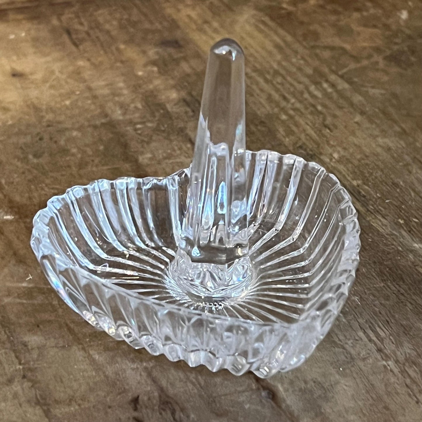 Mikasa Crystal Ardsley Heart Shaped Ring Holder