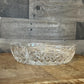 Vintage Crystal 3 Compartment Bowl - Jewelry Dish - Candy Dish - Nut Dish - Berry Server