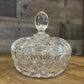 Vintage Crystal Lidded Trinket Dish