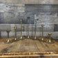 Vintage Set of 7 Brass Graduating Tiered Candlestick Holders