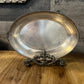 Vintage Silverplated Oval Handled Dish - Oval Handled Bowl