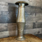 Tall Vintage Etched Brass Vase