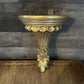 Vintage Gold Tone Wall Shelf