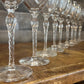 Vintage Lenox Crystal Madison Platinum Rim Wine Glasses - Set of 9