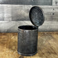 Silverplated Hinged Lid Tea Caddy with Floral Accents