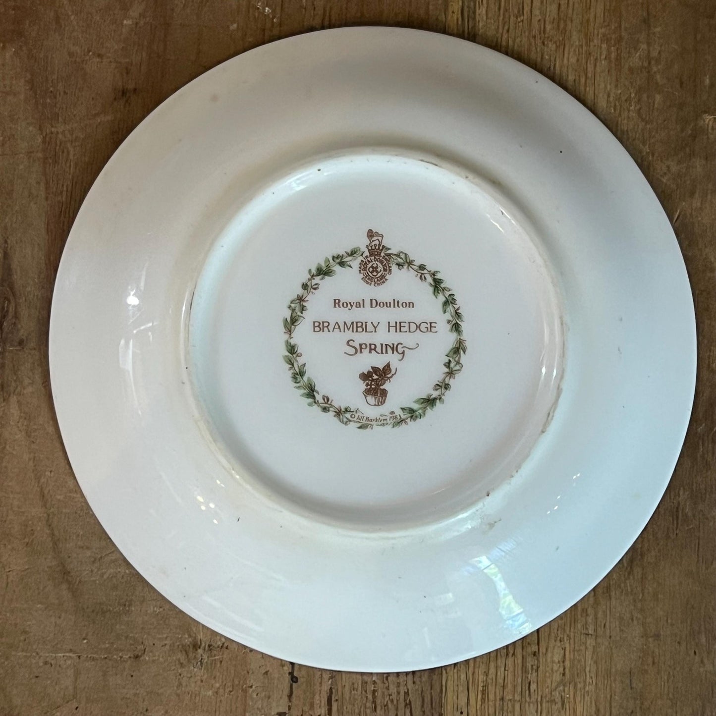Vintage Royal Daulton Brambly Hedge Floral Spring Small Plate