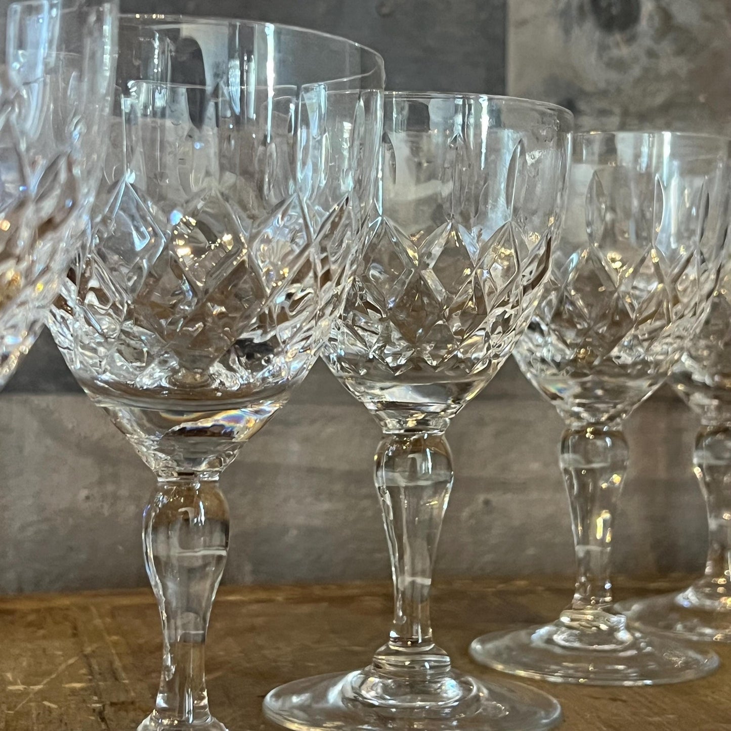 Crystal Wine Glasses - Set of 6