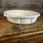 Vintage Creamy White Handled Pie Pan