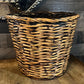 Vintage Woven Wicker Basket - Planter Basket - Laundry Basket - Blanket Basket - Shoe Basket - Towel Basket