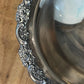 Vintage Silverplated Oneida Du Maurier Compote Bowl with Intricate Floral Design