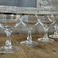 Fostoria Wedding Ring Champagne Glasses - Tall Sherbet Glasses - Set of 6