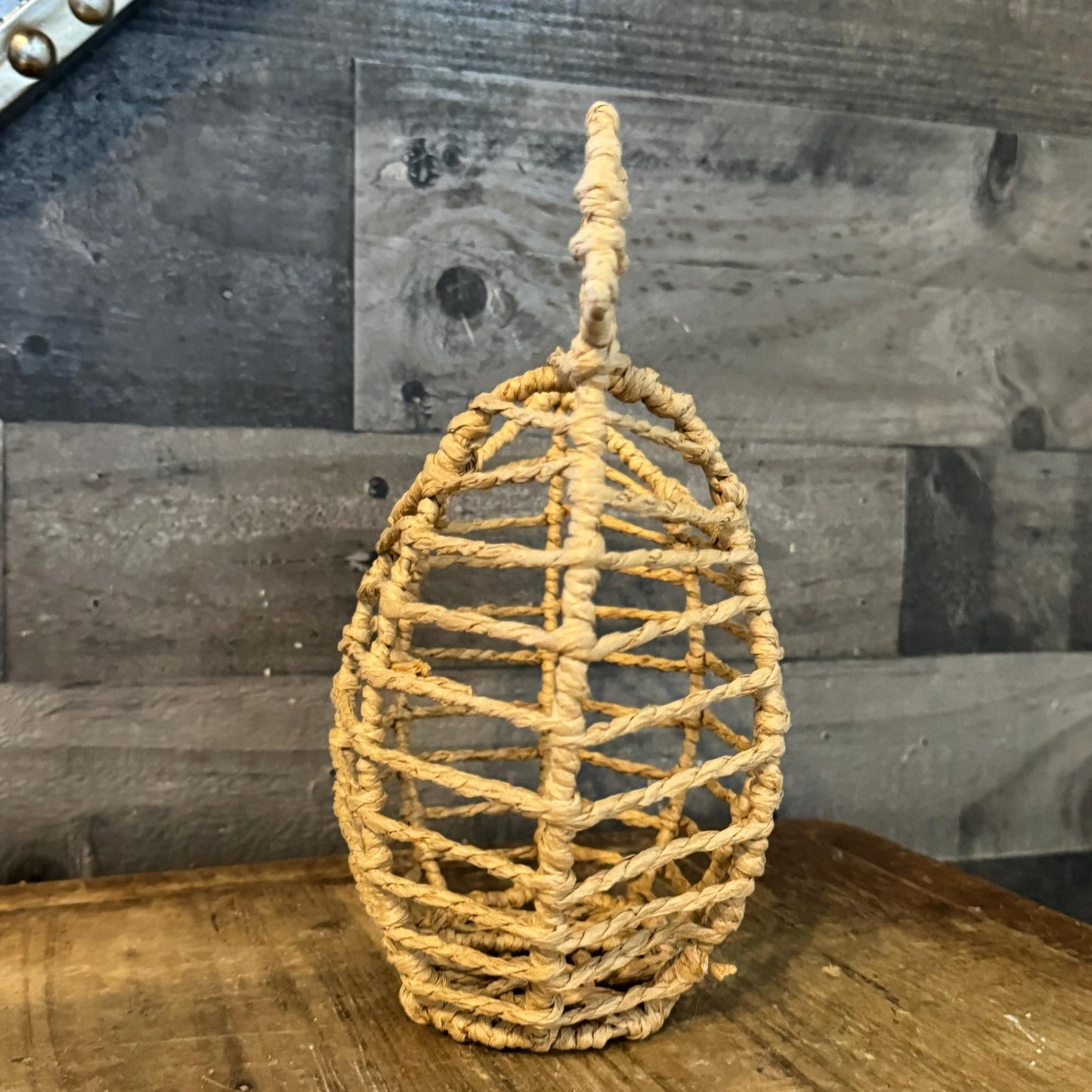 Woven Wicker Wrapped Chicken Basket