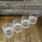 Vintage Mikasa Crystal Arctic Lights Double Old Fashioned Rocks Glasses - Set of 4