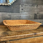 Square Woven Wicker Rattan Shallow Basket