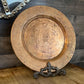 Vintage Hammered Copper Large Plate
