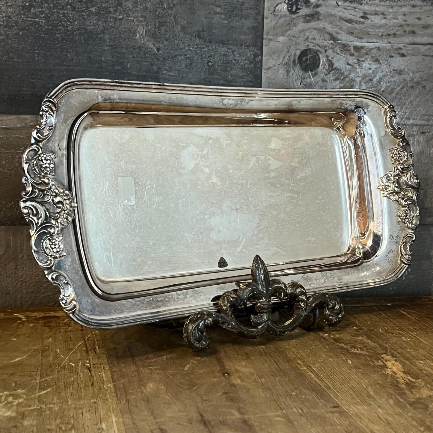 Vintage Baroque by Wallace 210 Silverplated Rectangular Tray