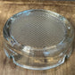 Vintage Thick Cut Glass 4 Slot Round Ashtray