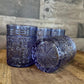 Godinger Blue Jax Double Old Fashioned Glasses - Rocks Glasses - Lowball Tumblers - Set of 4