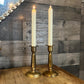 Vintage Brass Candlestick Holders - Pair