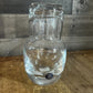 Clear Glass Block Basics Bedside Carafe - Pitcher and Glass