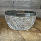 Small Crystal Bowl with Silverplated Rim