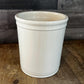 Vintage Creamy White Crock Jar Canister - Made in Portugal