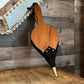 Vintage Johnny Beard Company Bellows - Pennsylvania Pine Bellows - Black Suede Trim Bellows with Brass Nailhead