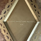 Vintage Homco Diamond Shaped Gold and Beige Tone Wall Plaques - Set of 3