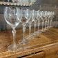 Vintage Lenox Crystal Madison Platinum Rim Wine Glasses - Set of 9