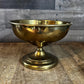 Vintage Brass Compote Pedestal Bowl