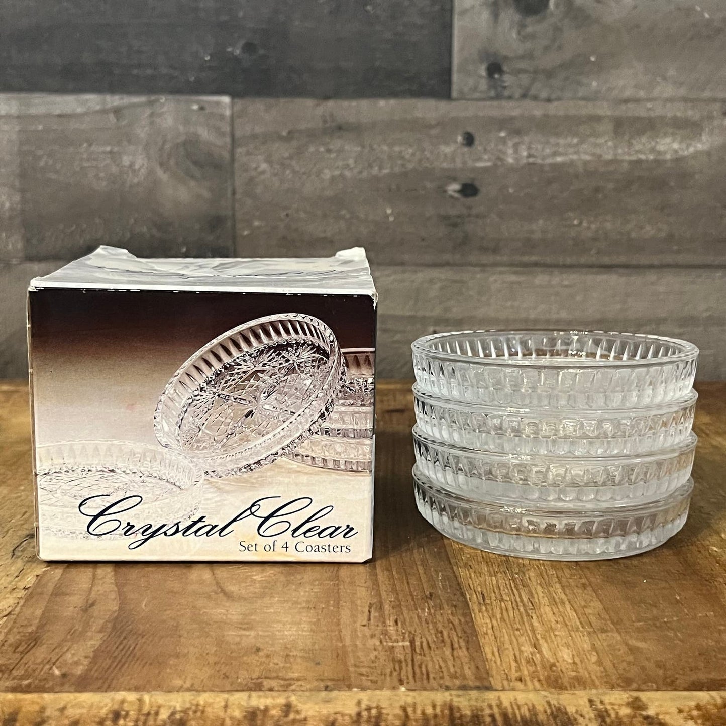 Crystal Clear Set of 4 Coasters