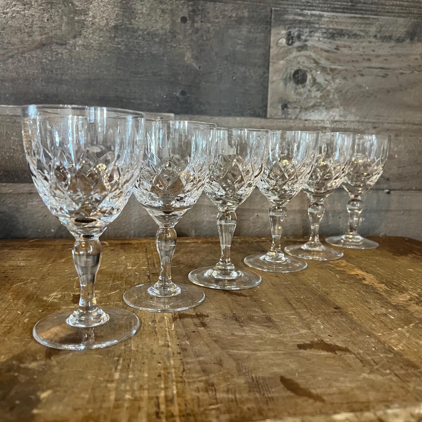 Crystal Wine Glasses - Set of 6