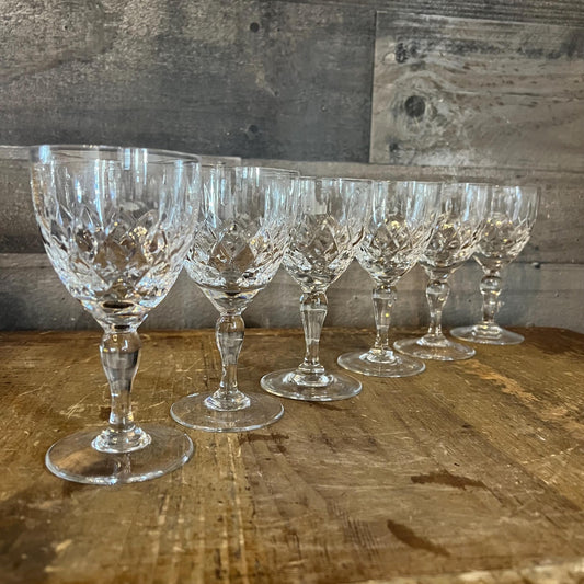 Crystal Wine Glasses - Set of 6