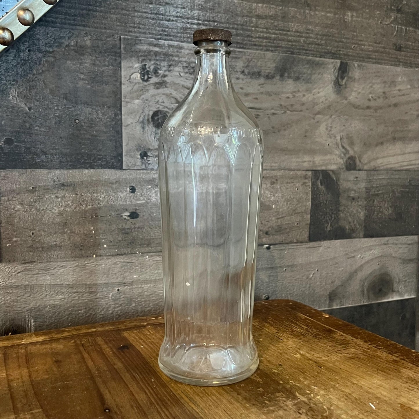 Vintage The Great Atlantic and Pacific Tea Co Clear Glass Bottle