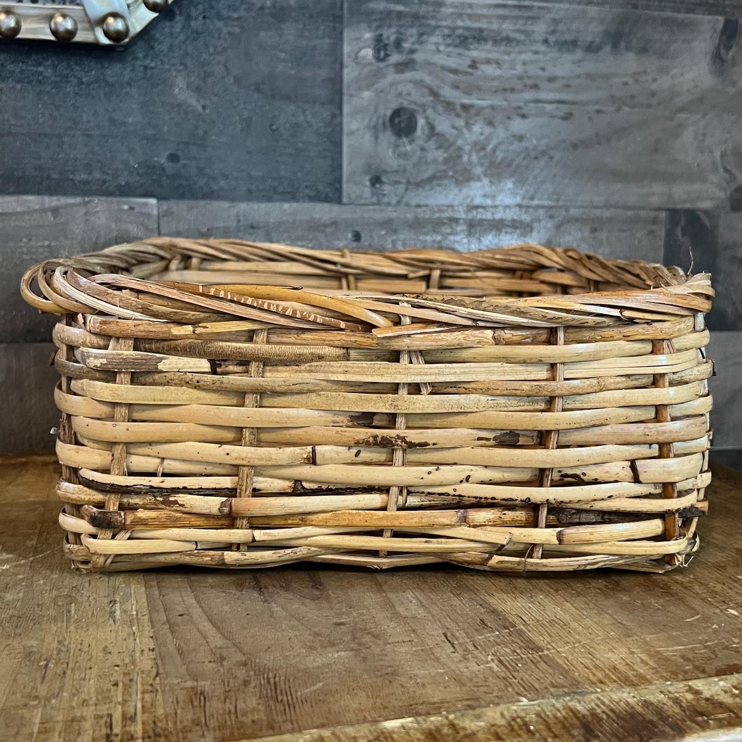 Square Woven Wicker Rattan Basket