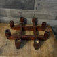 Vintage MCM Wooden 8 Candle Candelabra Candlestick Holder