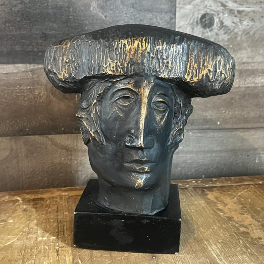 Vintage MCM Matador Bust Alvar Sunol Sculpture