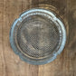 Vintage Thick Cut Glass 4 Slot Round Ashtray