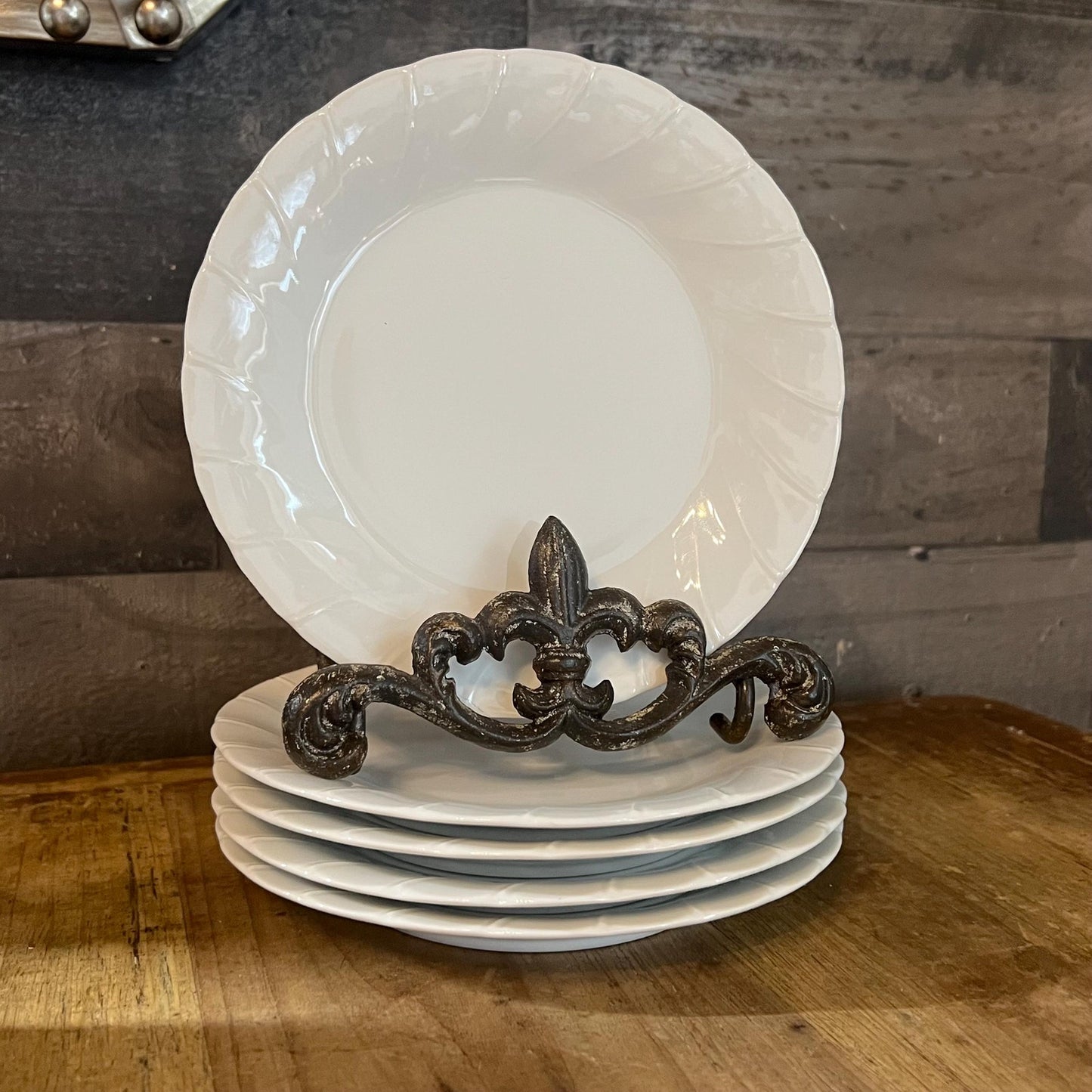 Sheffield Bone White China Bread and Butter Plates - Set of 5