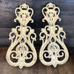 Vintage Pair of Gold Tone Dart Industries Candlestick Holder Wall Sconces