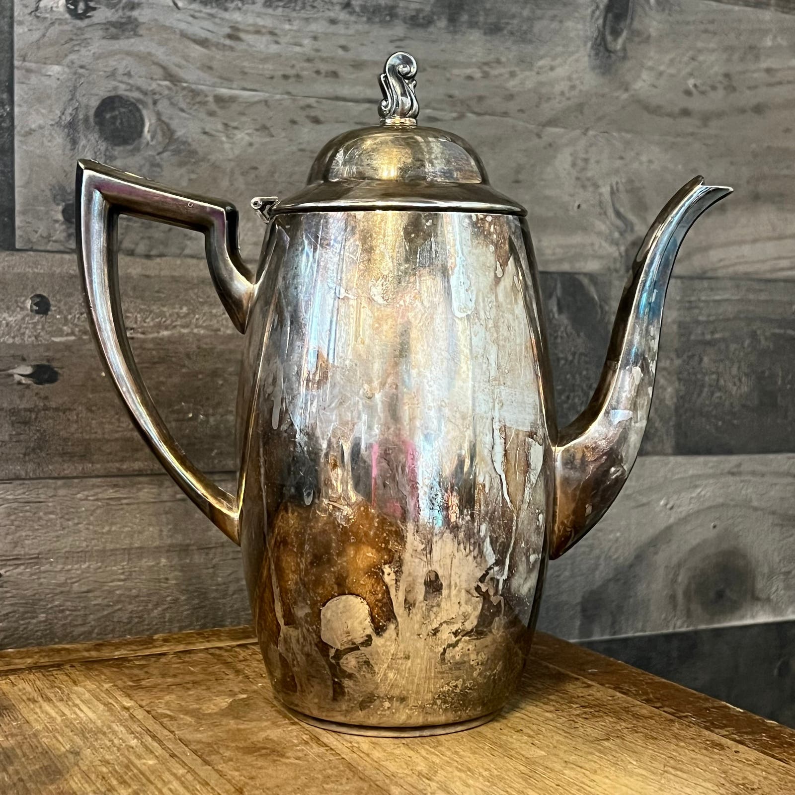 Store Vintage Silver Plated Teapot