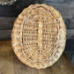 Vintage Woven Wicker Handled Basket - Gathering Basket - Garden Basket - Foraging Basket